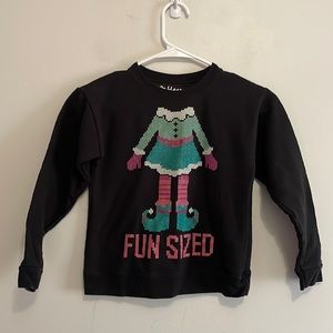 Hanes Fun Sized Christmas Elf sweatshirt medium